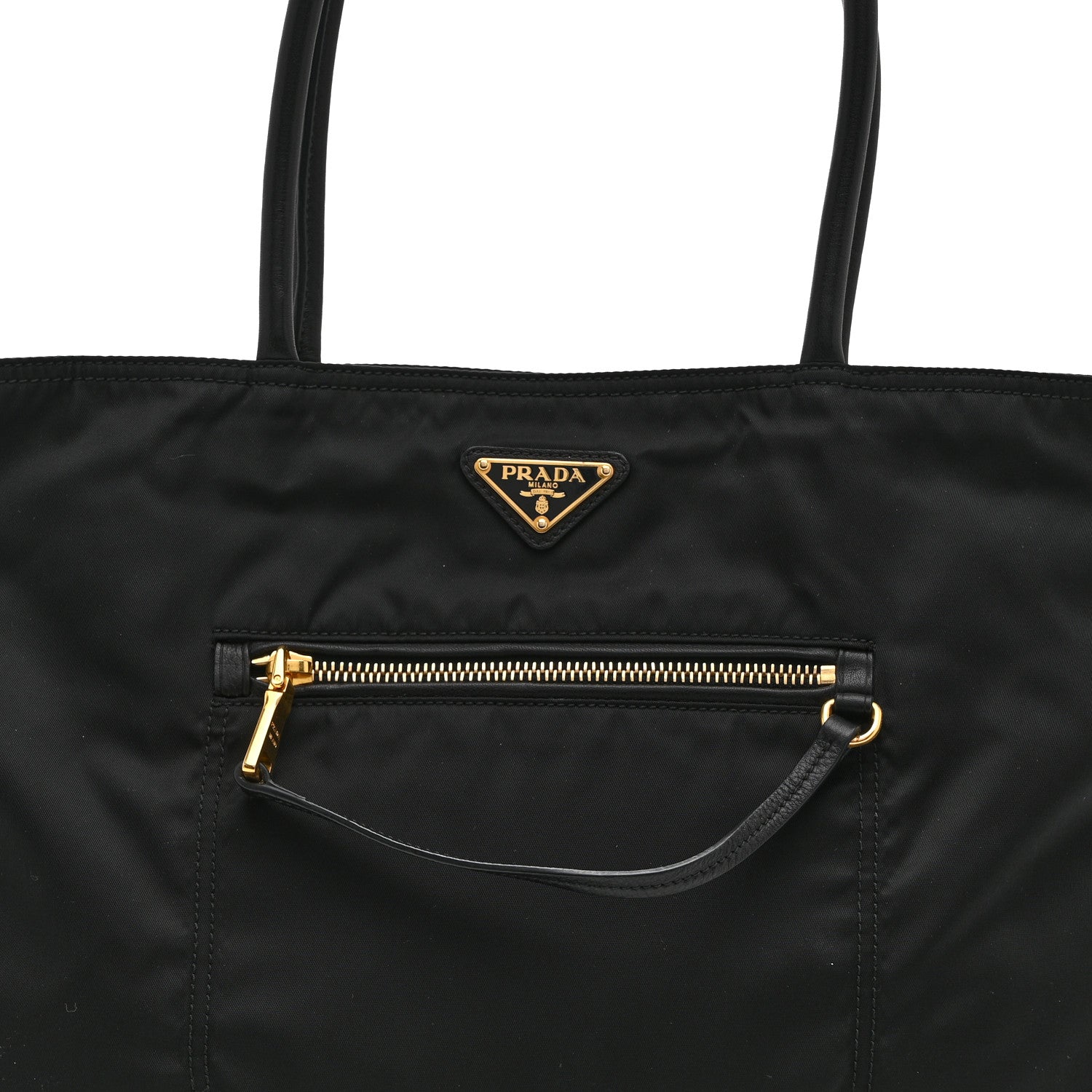 Prada Tessuto Nylon Shopping Tote Black 8 of 10
