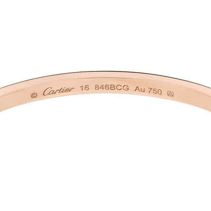 Cartier 18K Pink Gold Small LOVE Bracelet 16 6 of 8