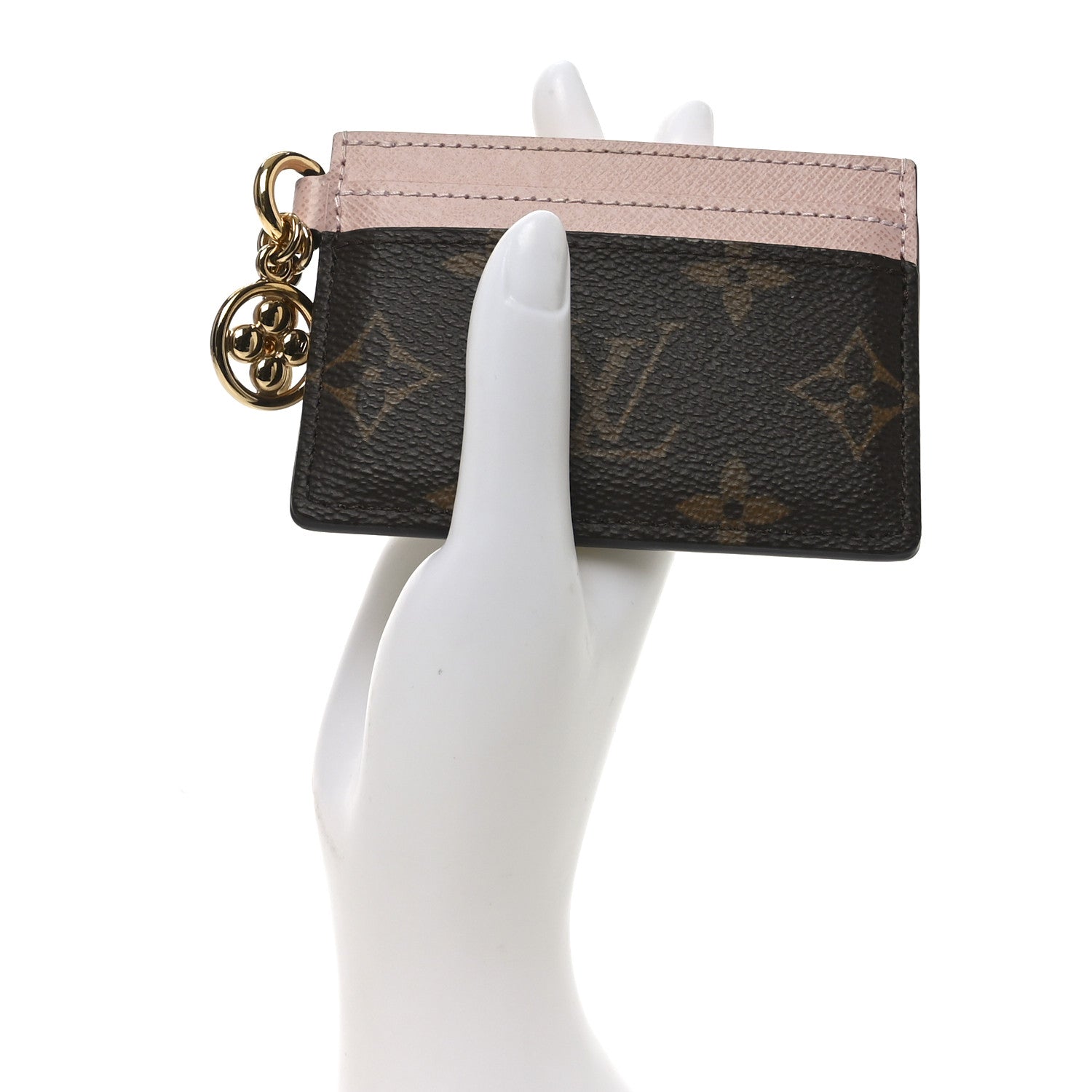 Louis Vuitton Monogram LV Charms Card Holder Rose Ballerine 2 of 6