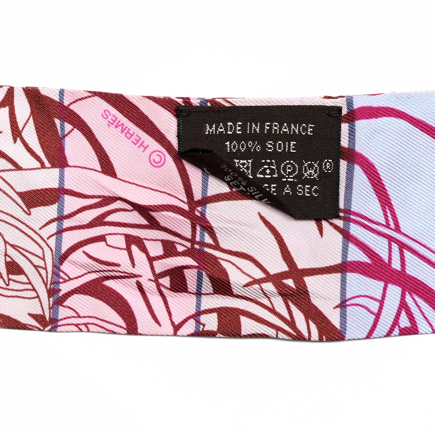 Hermes Silk Jungle Love Rainbow Twilly Fuchsia Bleu Ciel 3 of 4