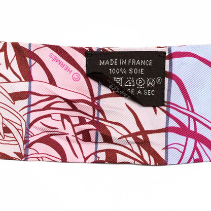 Hermes Silk Jungle Love Rainbow Twilly Fuchsia Bleu Ciel 3 of 4