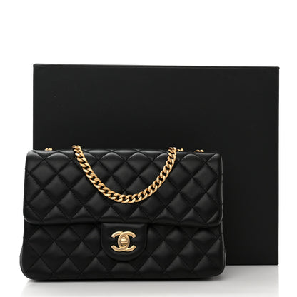 Chanel Lambskin Quilted Small Sweet Camellia Flap Black 11 of 11