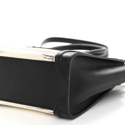 Celine Lizard Smooth Calfskin Nano Luggage Natural Black 9 of 9