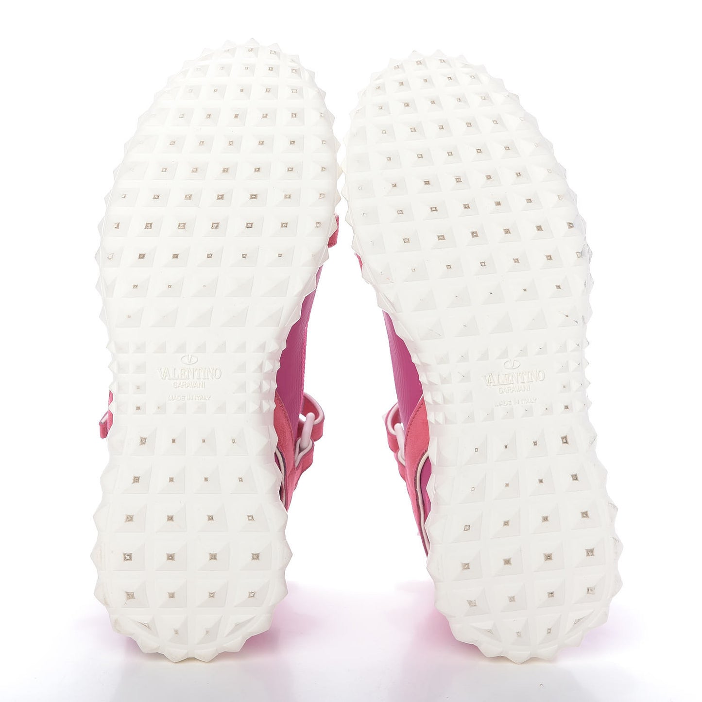 Body Tech Knit Free Rockstud Sock High Top Sneakers 37.5 Shadow Pink Optic White