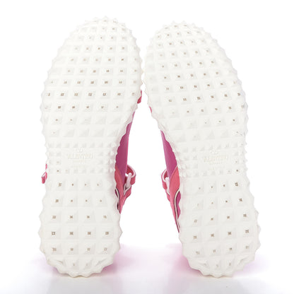Valentino Garavani Body Tech Knit Free Rockstud Sock High Top Sneakers 37.5 Shadow Pink Optic White 5 of 10