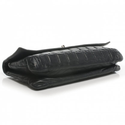 Chanel Lambskin Square Quilted Clutch Black 4 of 9