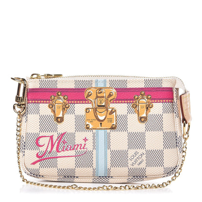 Louis Vuitton Damier Azur Summer Trunks Miami Mini Pochette Accessories 1 of 8