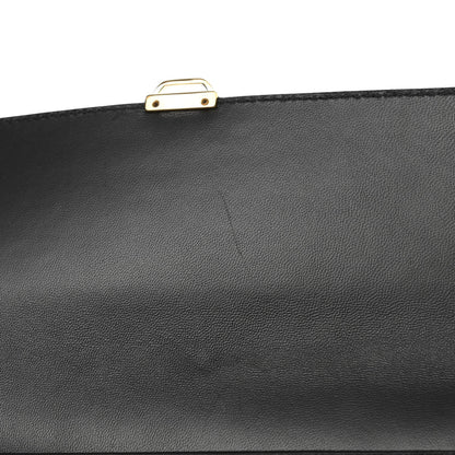 Alexander McQueen Calfskin Skull Envelope Clutch Black 8 of 10