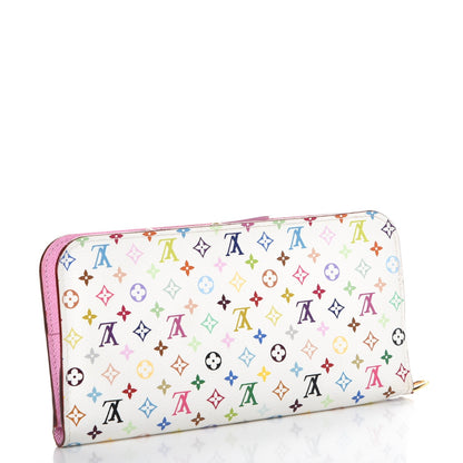 Louis Vuitton Monogram Multicolor Insolite Wallet White Litchi 3 of 8