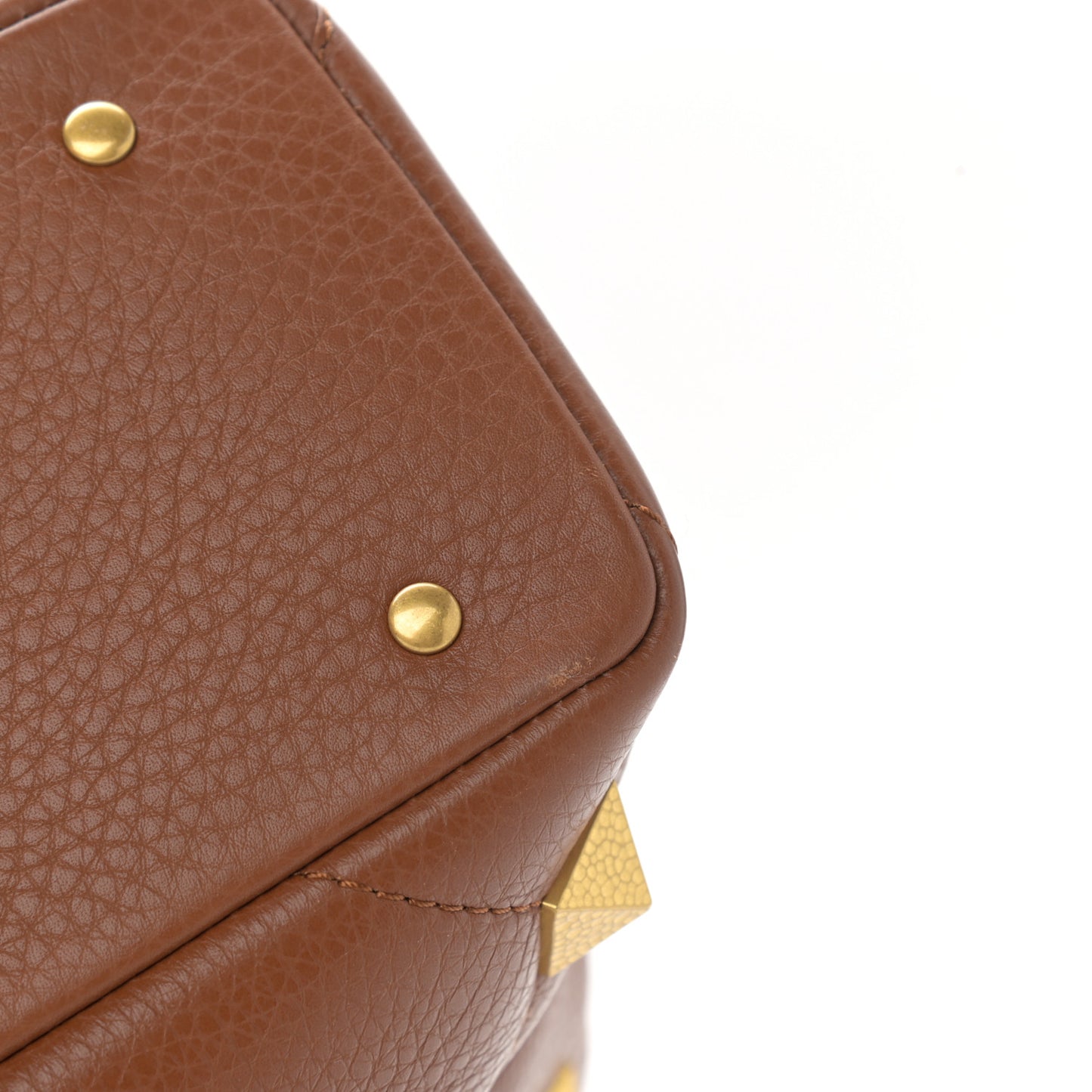 Grained Calfskin Large Roman Stud Tote Selleria