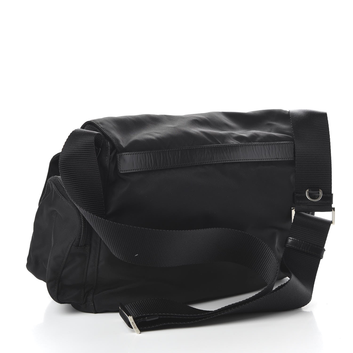 Prada Nylon Vela Messenger Bag Black 3 of 11