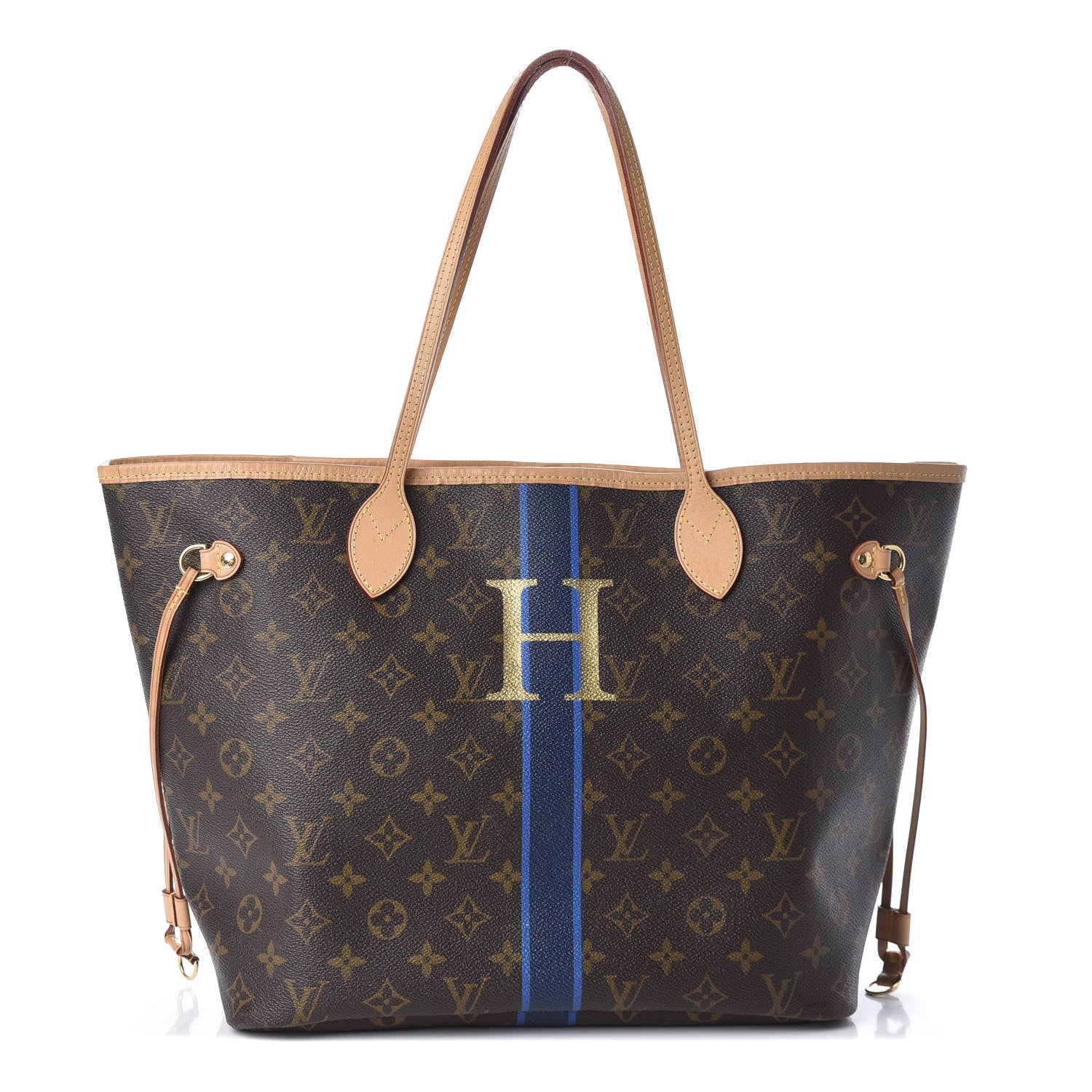 Louis Vuitton Monogram My LV Heritage Neverfull MM Blue Marine Blue Clair 1 of 9