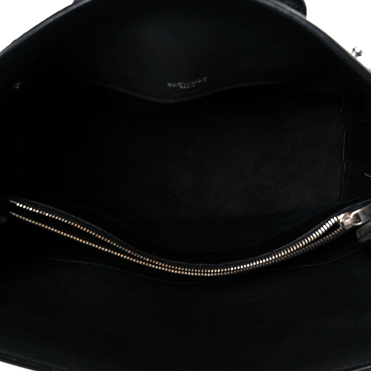 Grained Calfskin Small Supple Sac De Jour Black