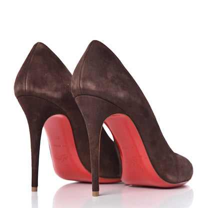 Christian Louboutin Suede Fifi 100 Pumps 37 Coffee 4 of 11