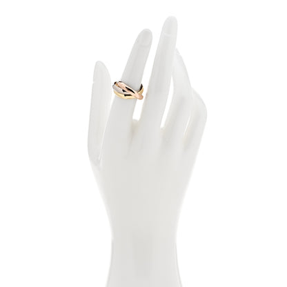 Cartier 18K Pink Yellow White Gold Classic Trinity Ring 53 6.25 2 of 7