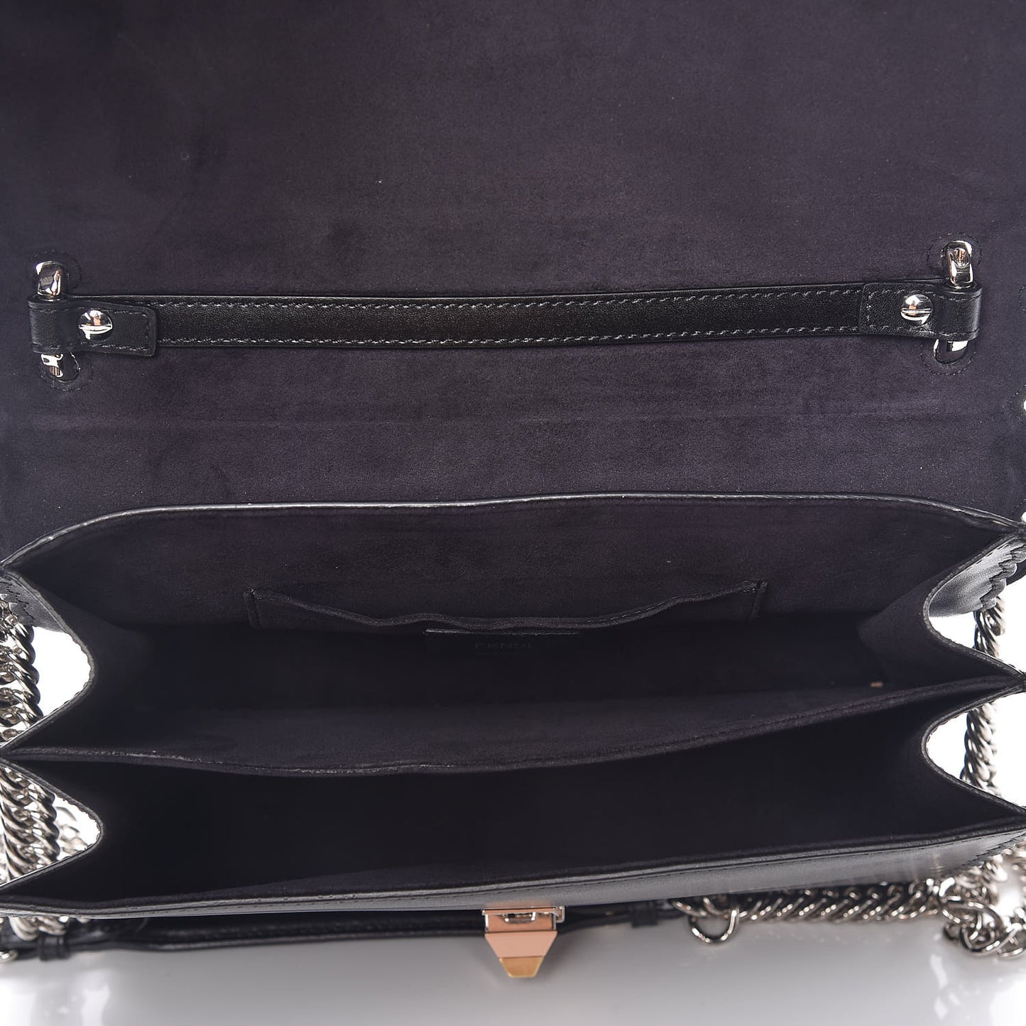 Vitello Liberty Scalloped Spike Studded Kan I Shoulder Bag Black Multicolor