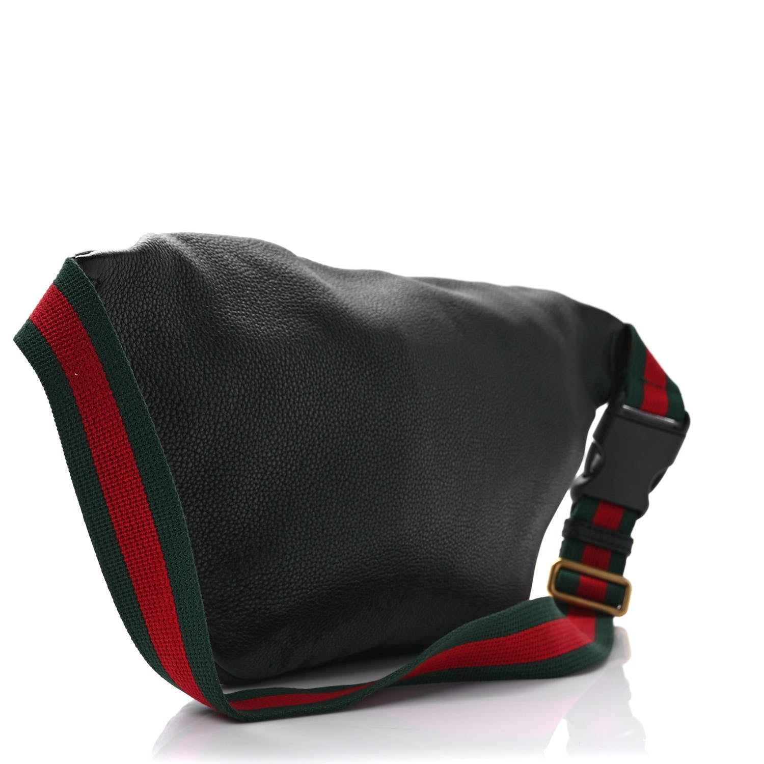 Gucci Grained Calfskin Logo Belt Bag Black 3 of 9