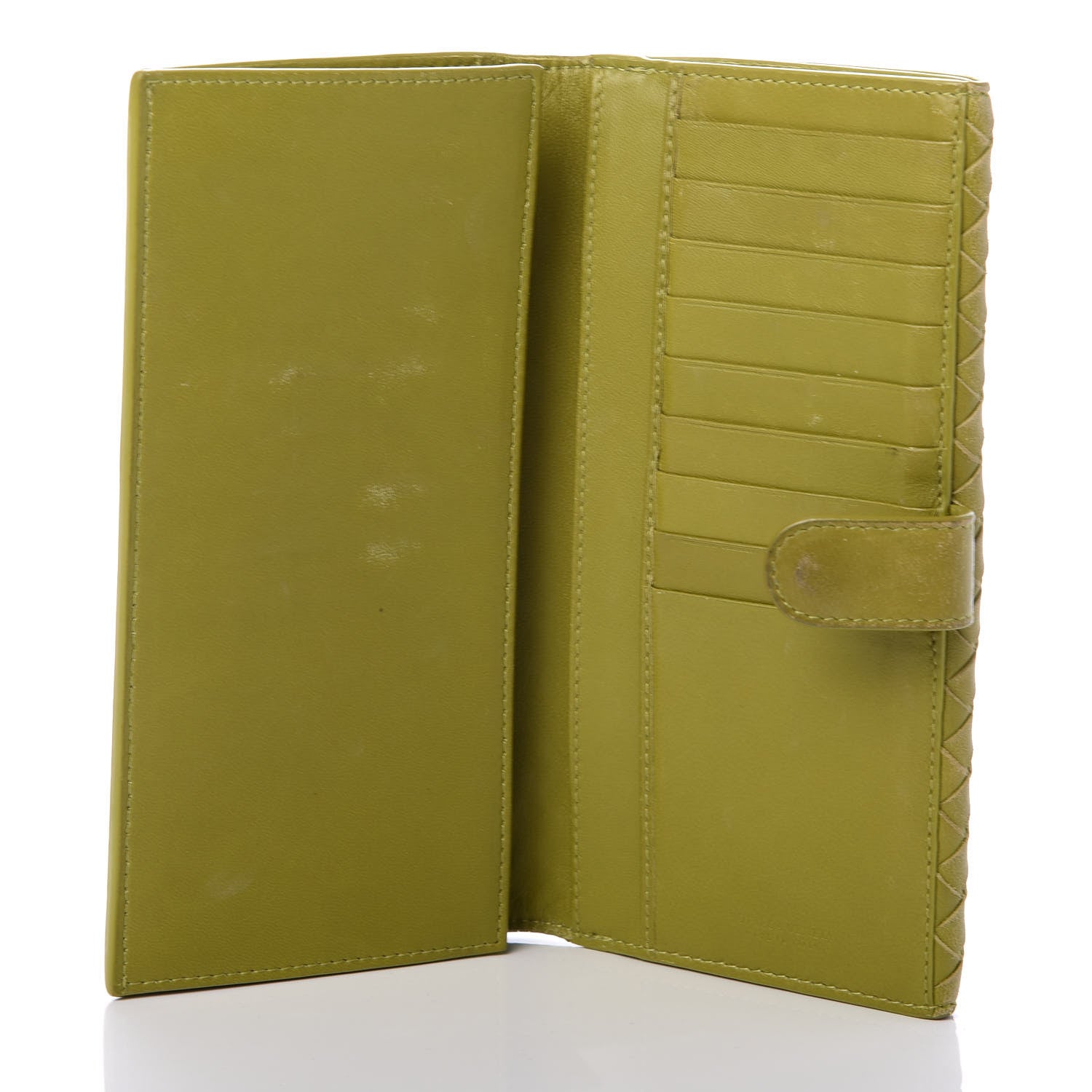 Bottega Veneta Nappa Intrecciato Continental Flap Wallet Green 5 of 7