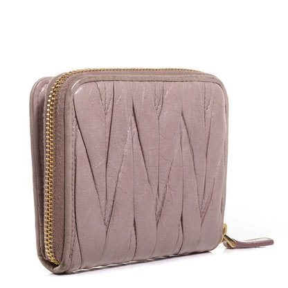 Miu Miu Matelasse Compact Wallet Deserto 3 of 8