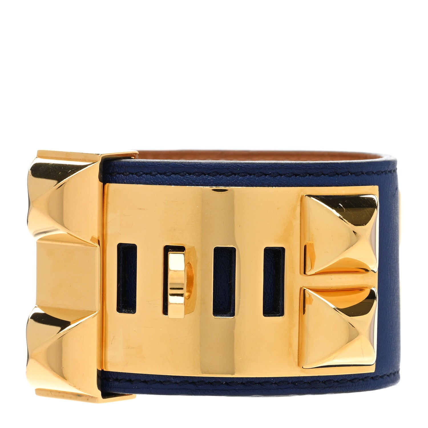 Hermes Swift Collier De Chien CDC Bracelet S Bleu Saphir 3 of 5