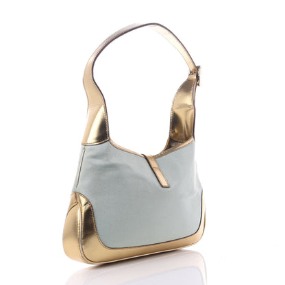 Gucci Metallic Calfskin Jackie O Hobo Gold 2 of 8