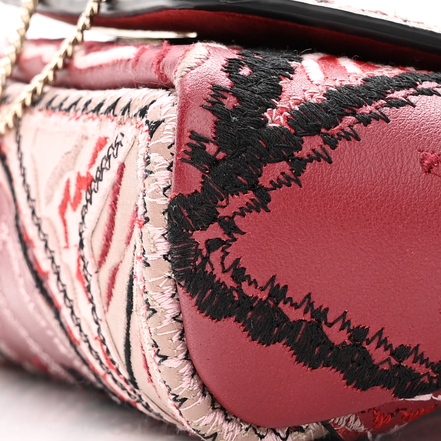Calfskin Demilune Belt Bag Red