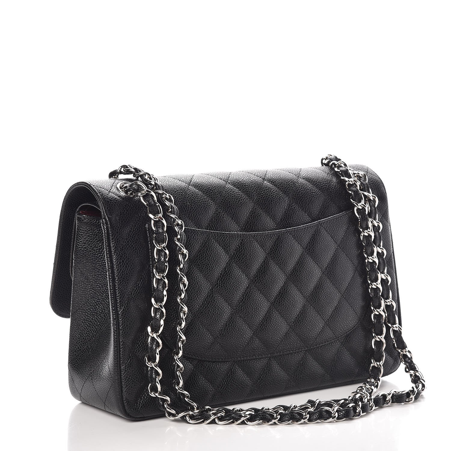 Chanel Caviar Quilted Jumbo Double Flap Black 3 of 9