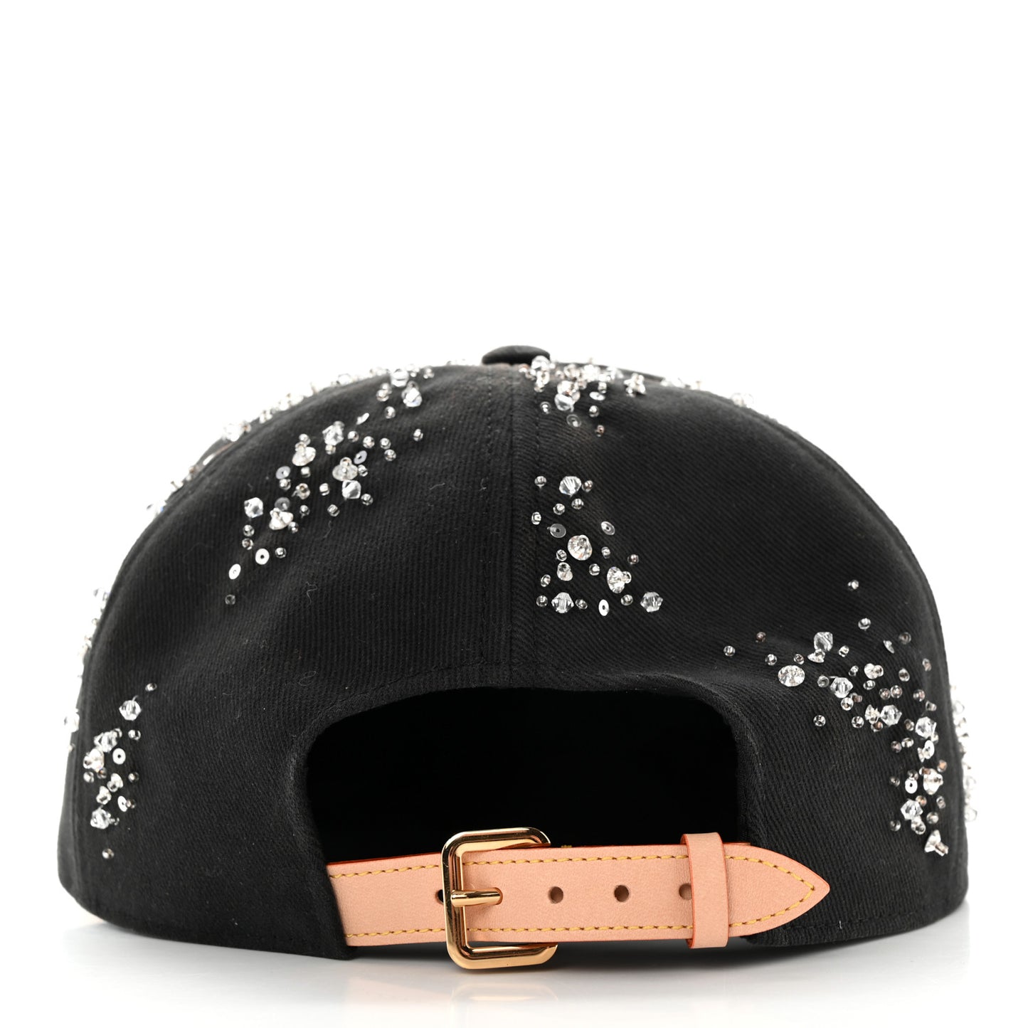 Crystal Jacquard Embroidered Cap M Black