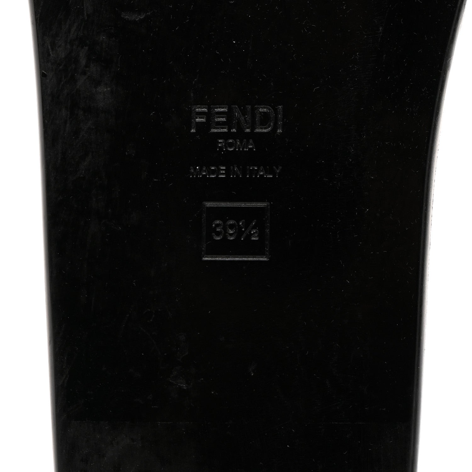 Fendi Satin FF Fendi Feel Slide Sandals 39.5 Tobacco Black 7 of 8