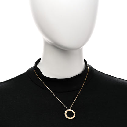 Cartier 18K Yellow Gold 3 Diamonds LOVE Pendant Necklace 2 of 6
