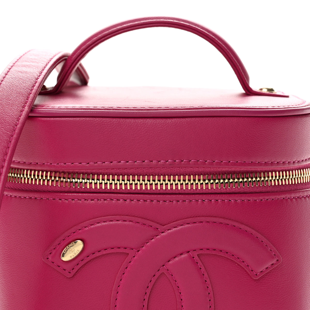 Lambskin Timeless Vanity Cosmetic Case Pink