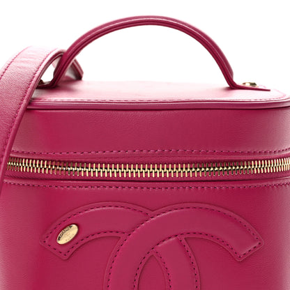 Chanel Lambskin Timeless Vanity Cosmetic Case Pink 7 of 12