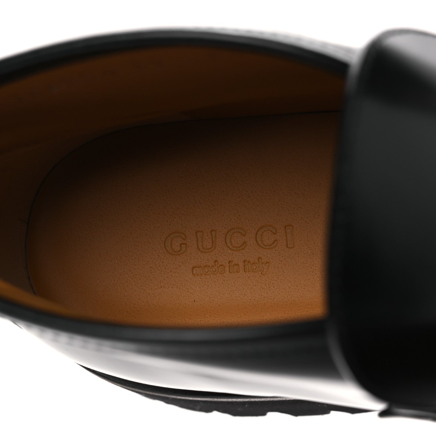 Gucci Cordovan Lux Womens Horsebit Platform Ankle Boots 39 Black 9 of 11