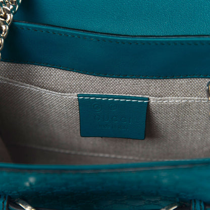 Gucci Microguccissima Mini Emily Shoulder Bag Deep Cobalt 9 of 10