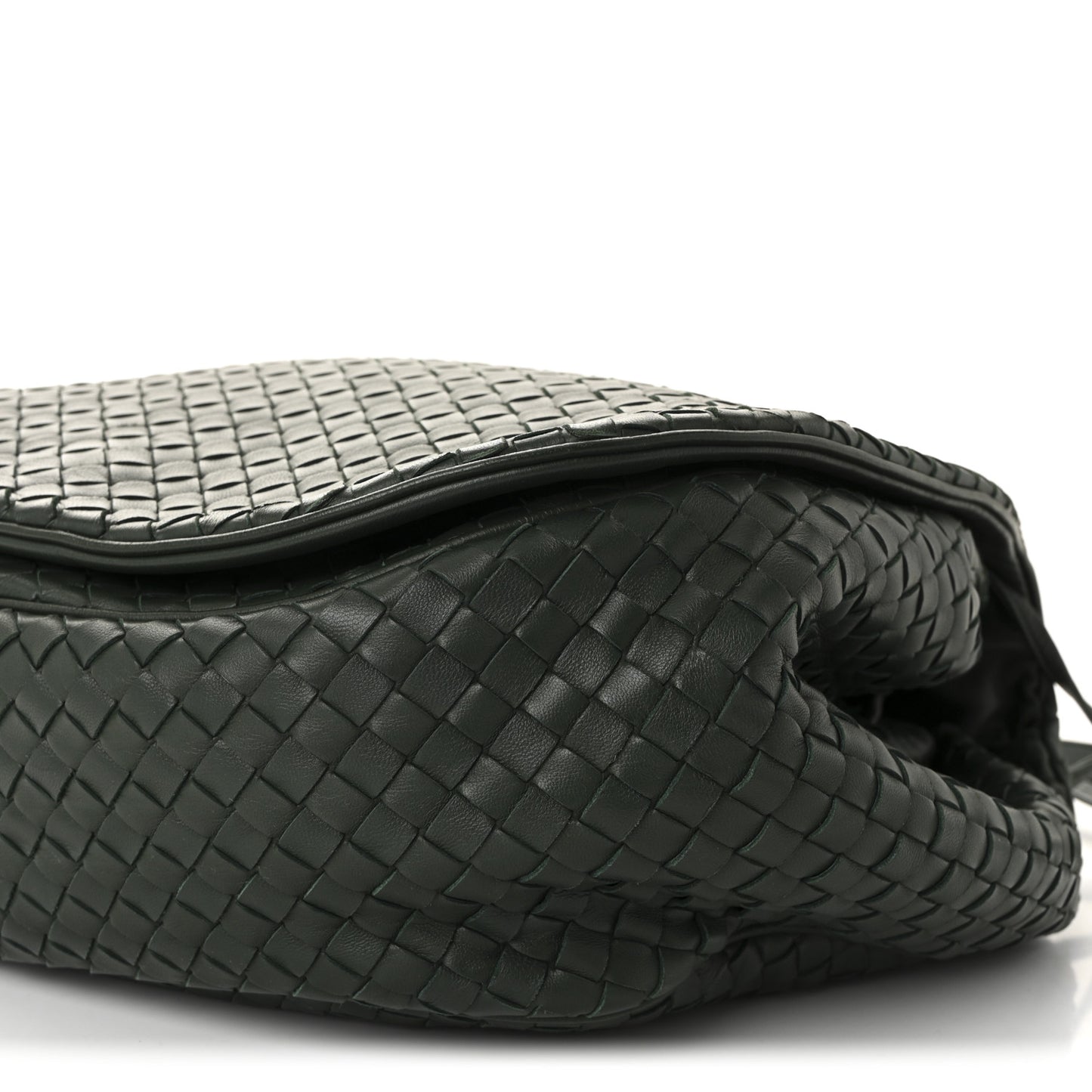 Nappa Intrecciato Messenger Bag Green