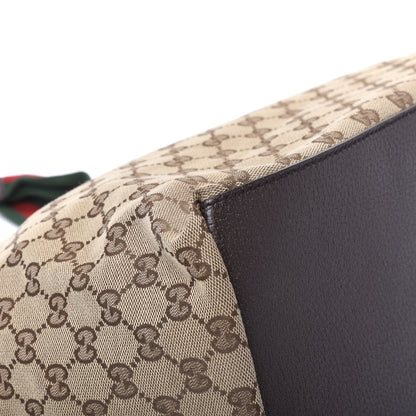 Gucci GG Monogram Large Web Handle Bucket Tote 5 of 11