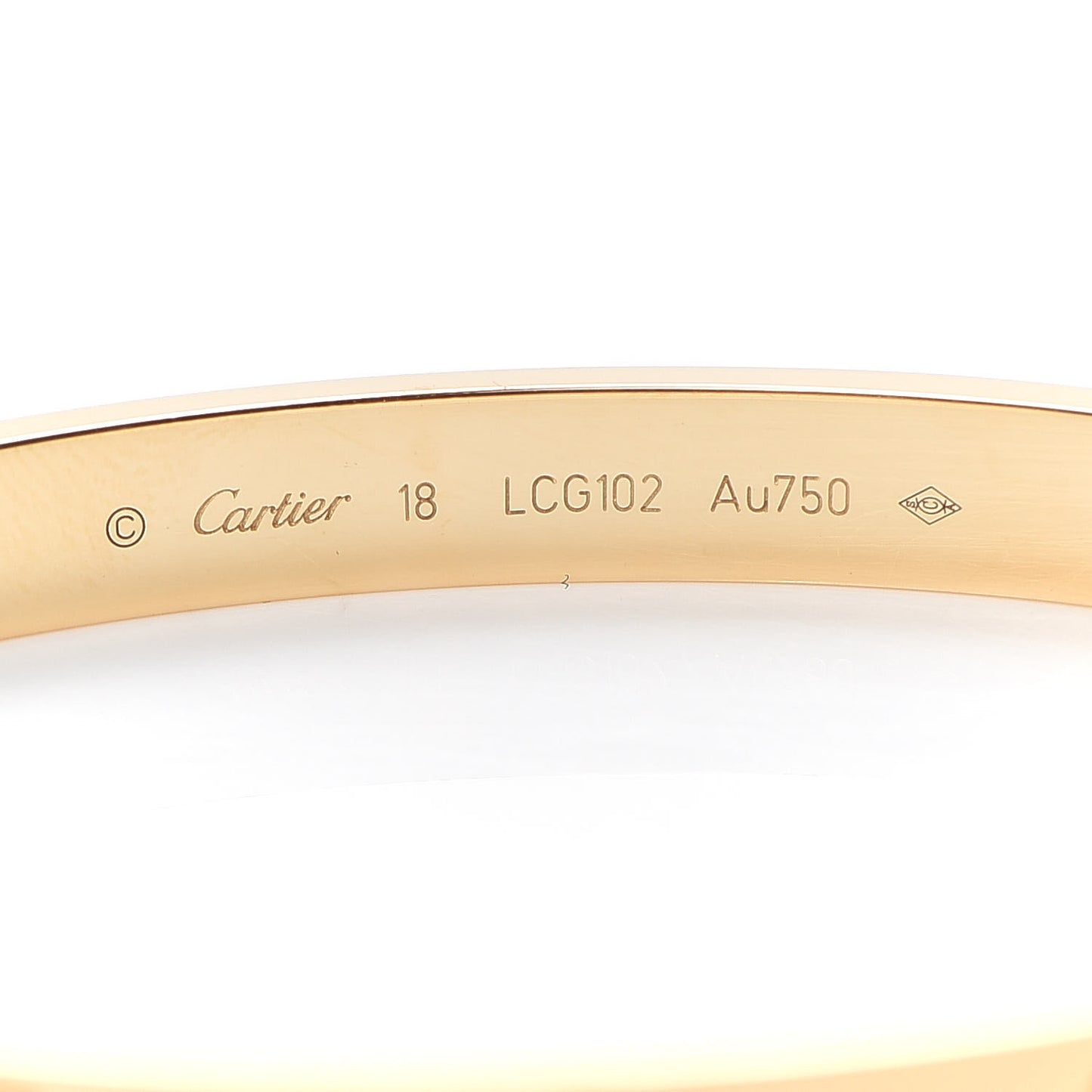 18K Yellow Gold LOVE Bracelet 18