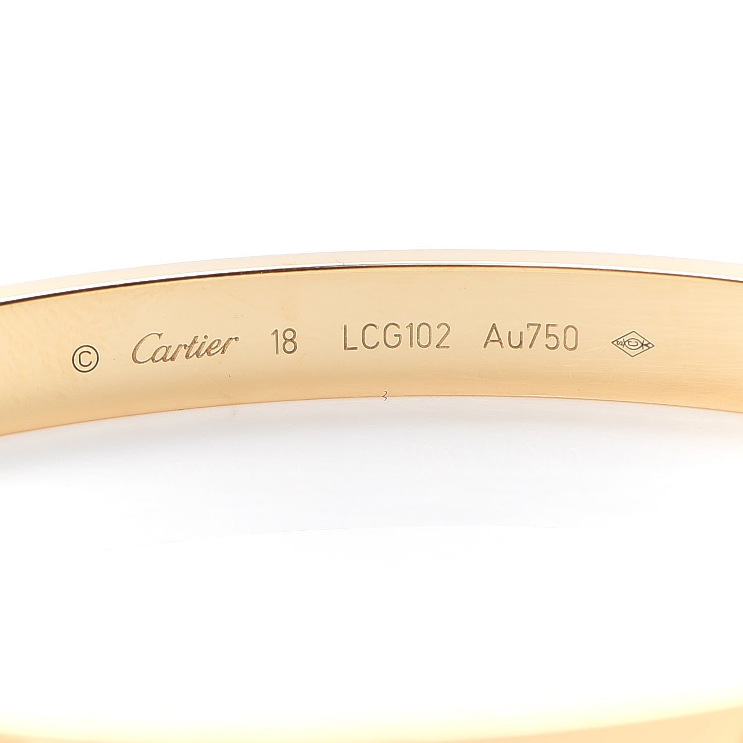 Cartier 18K Yellow Gold LOVE Bracelet 18 4 of 7