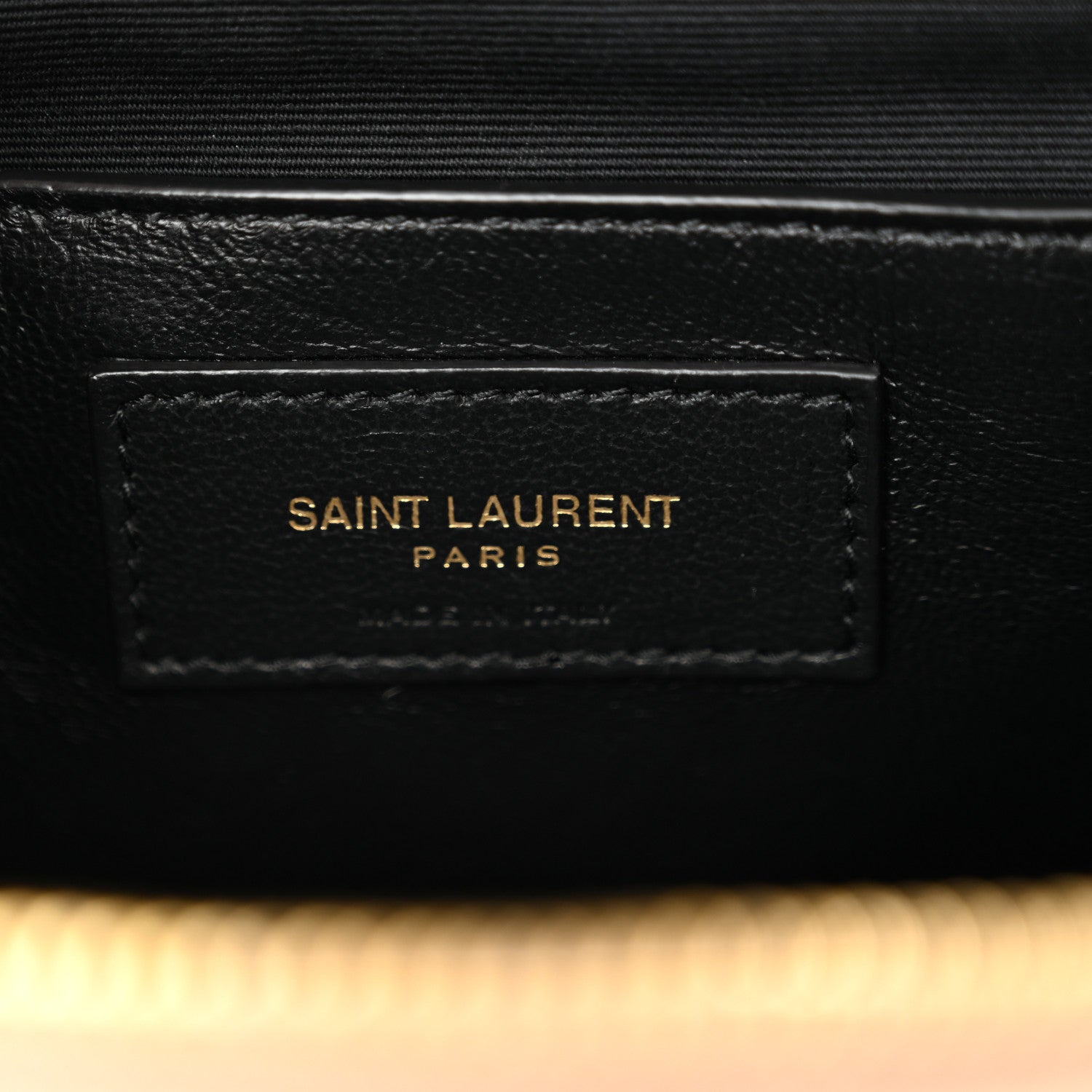 Saint Laurent Grain de Poudre Quilted 80's Vanity Bag Dark Beige 6 of 12