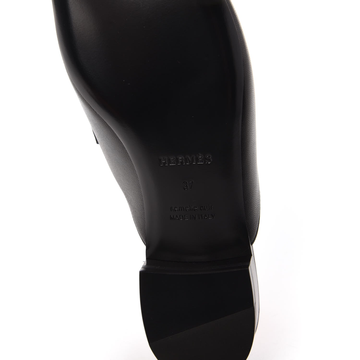 Hermes Goatskin Trocadero Mule 37 Black 6 of 9