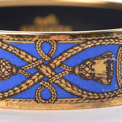 Hermes Enamel Printed Wide Grand Apparat Bracelet 70 6 of 7