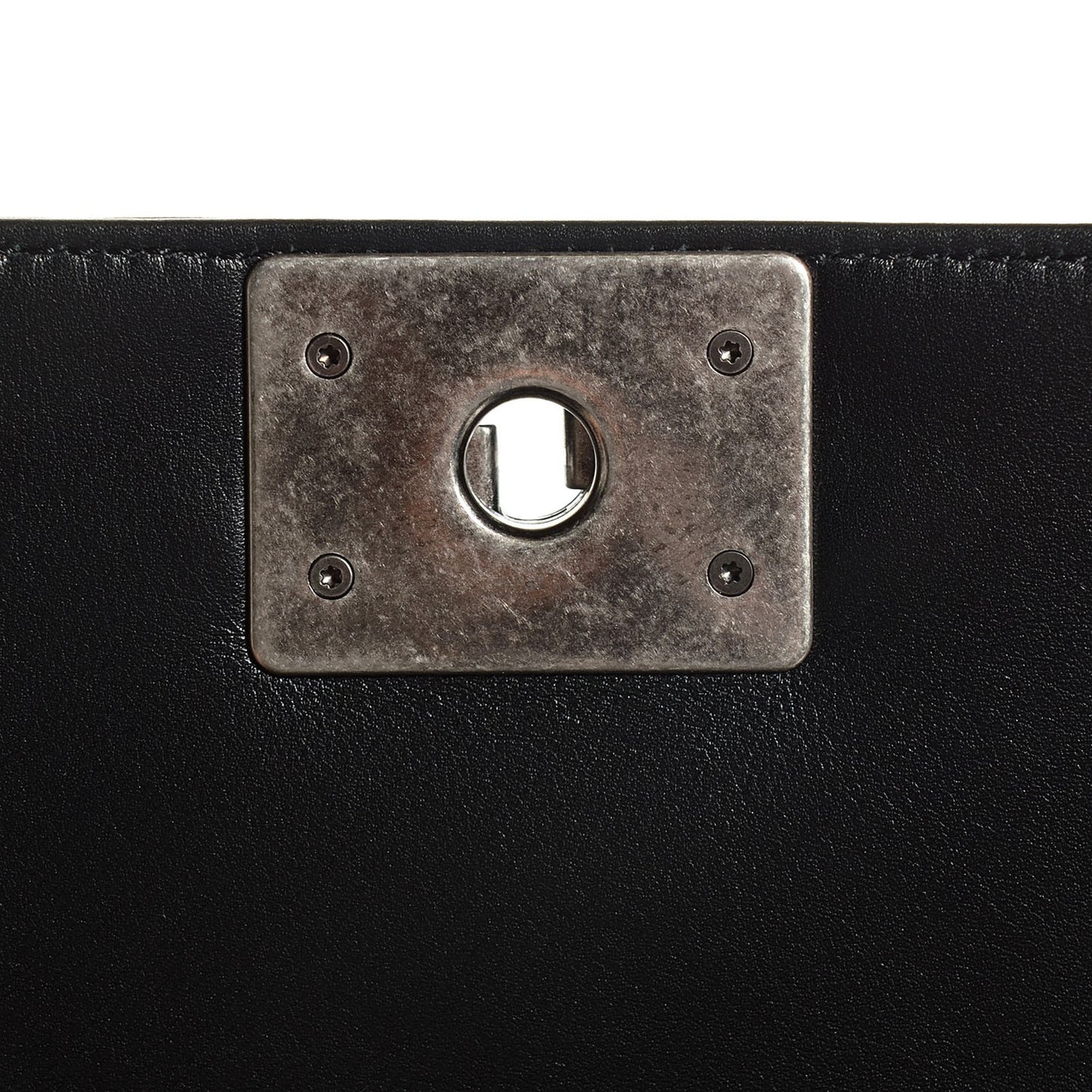Lambskin Quilted New Medium Boy Flap Black