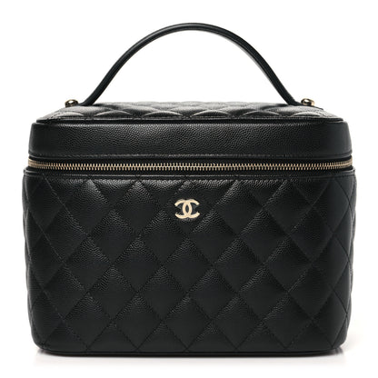 Chanel Caviar Quilted Large Vanity Pouch Black 1 of 12