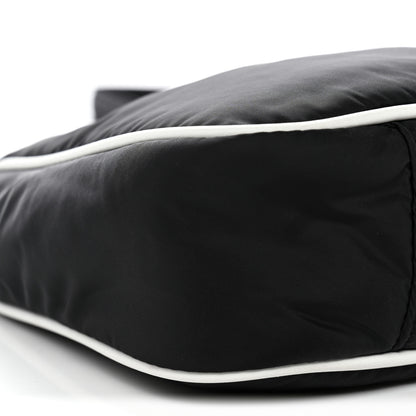 Saint Laurent Econyl Nylon Le 5 A 7 Hobo Black White 9 of 10
