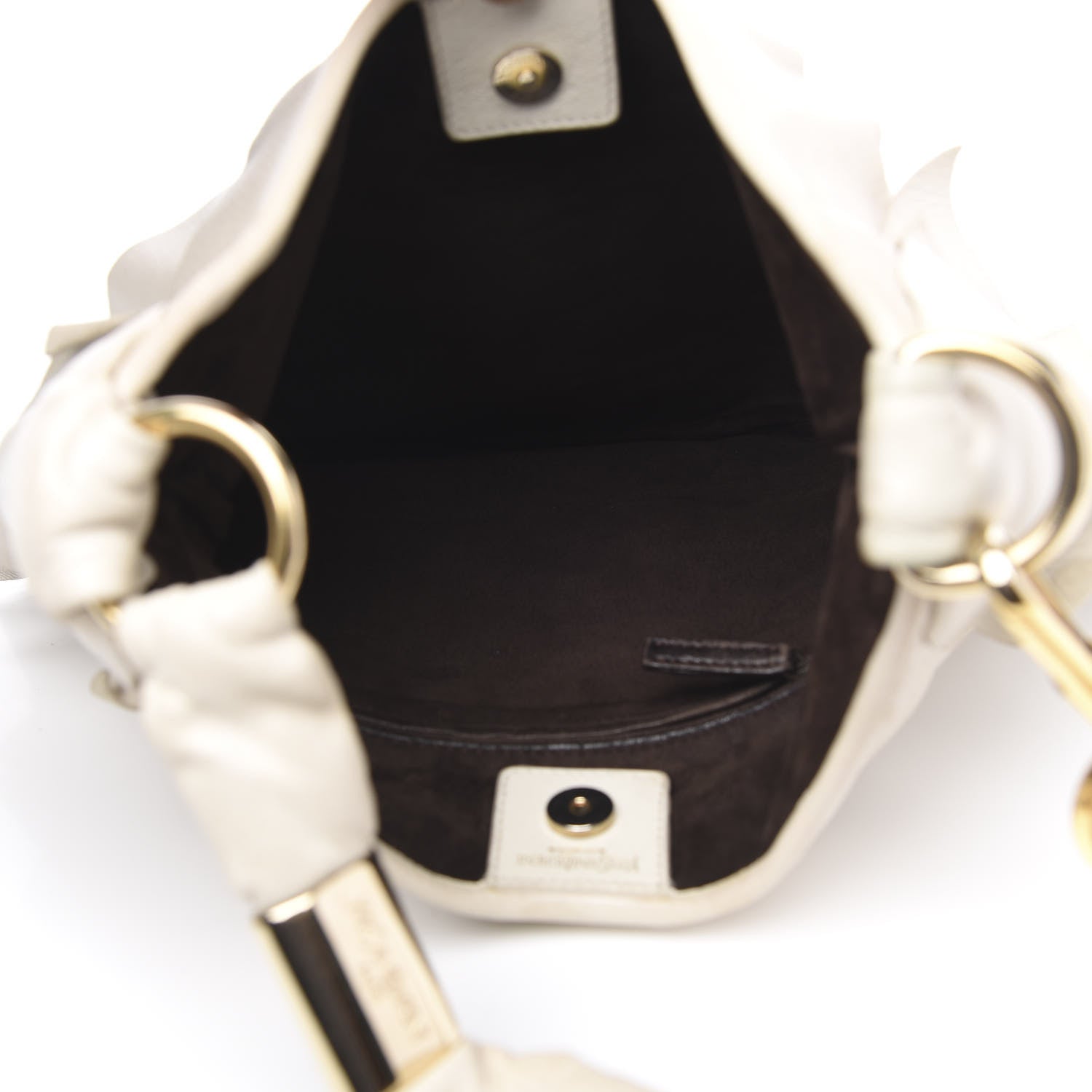Saint Laurent Chevre Ruffle Saint Tropez White 5 of 14