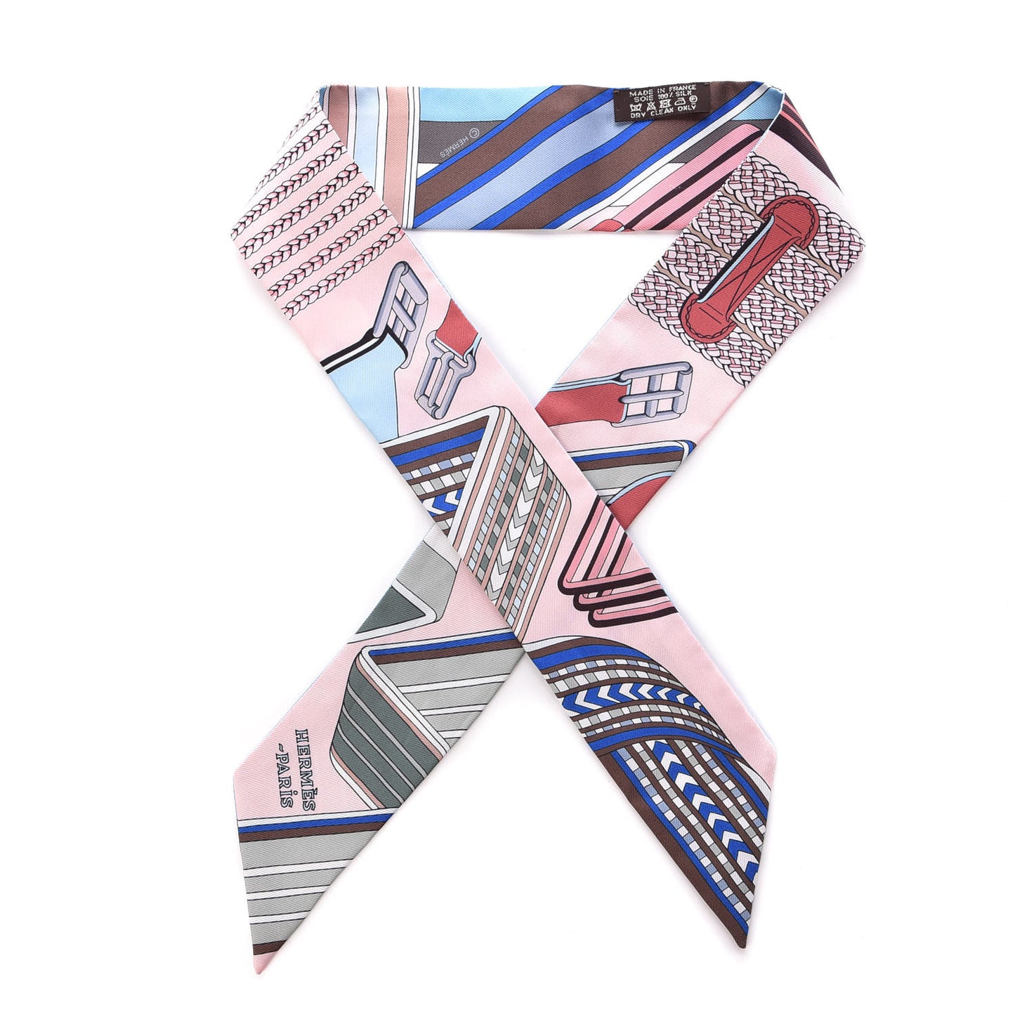 Silk Sangles En Zigzag Twilly