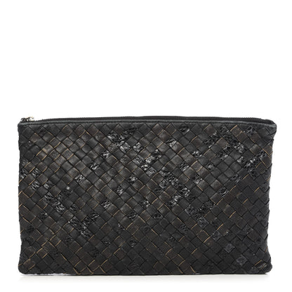 Bottega Veneta Nappa Ayers Intrecciato Medium Document Case Black 1 of 11