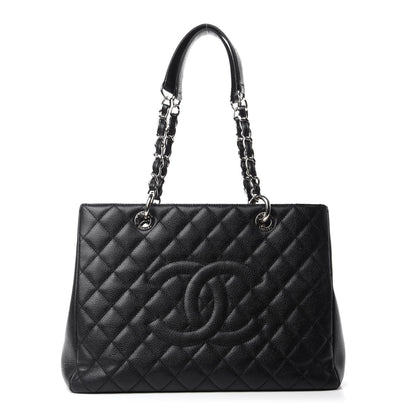 Chanel Caviar Quilted Grand Shopping Tote GST Black 1 of 12