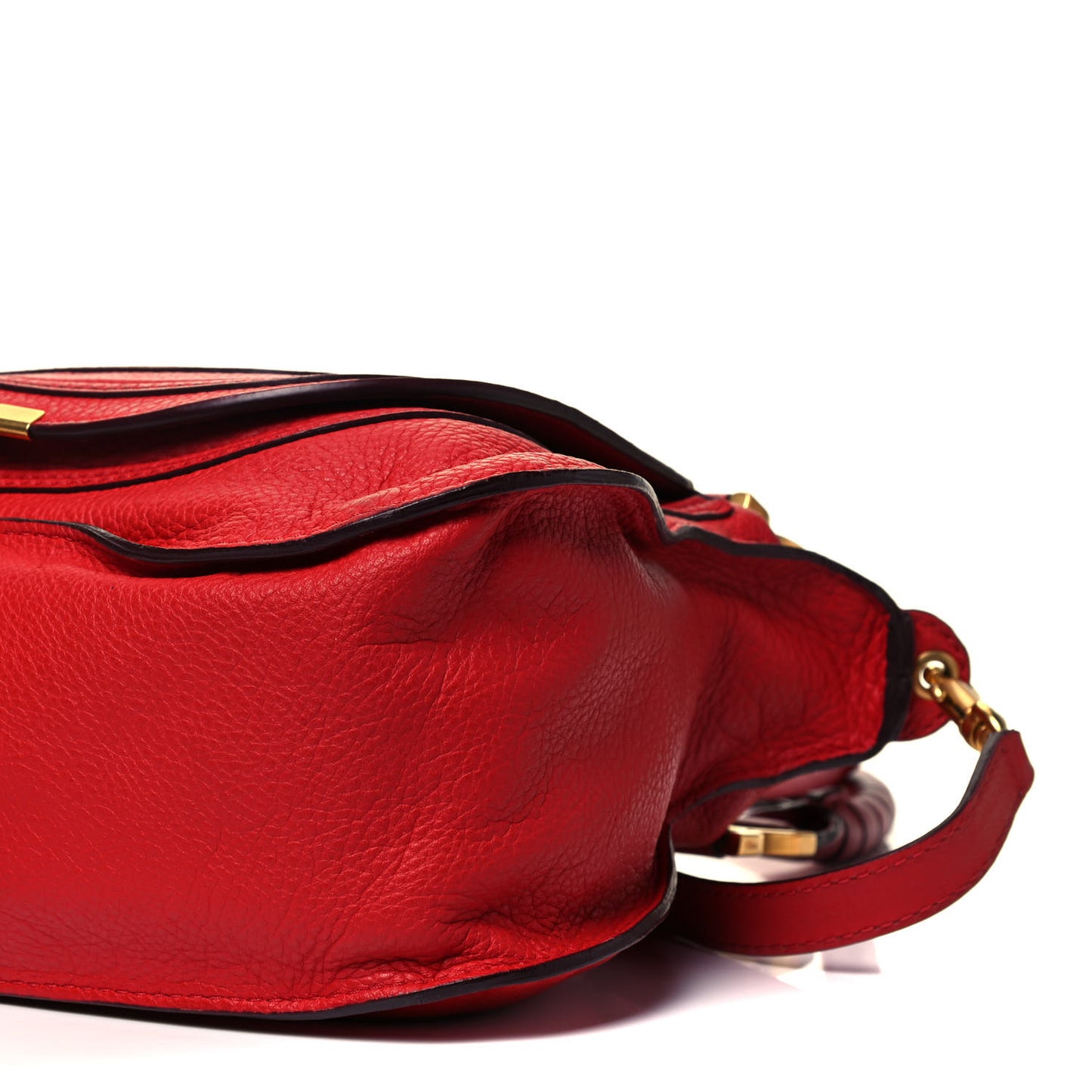 Calfskin Medium Marcie Satchel Red