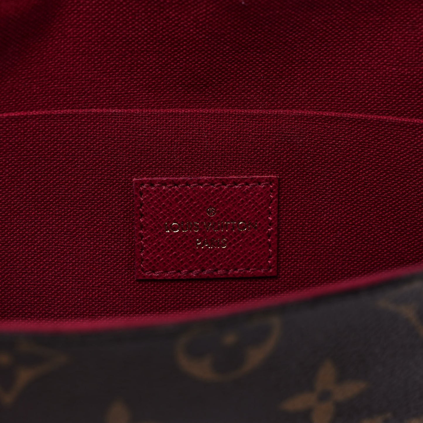 Monogram Pochette Felicie Chain Wallet Fuchsia